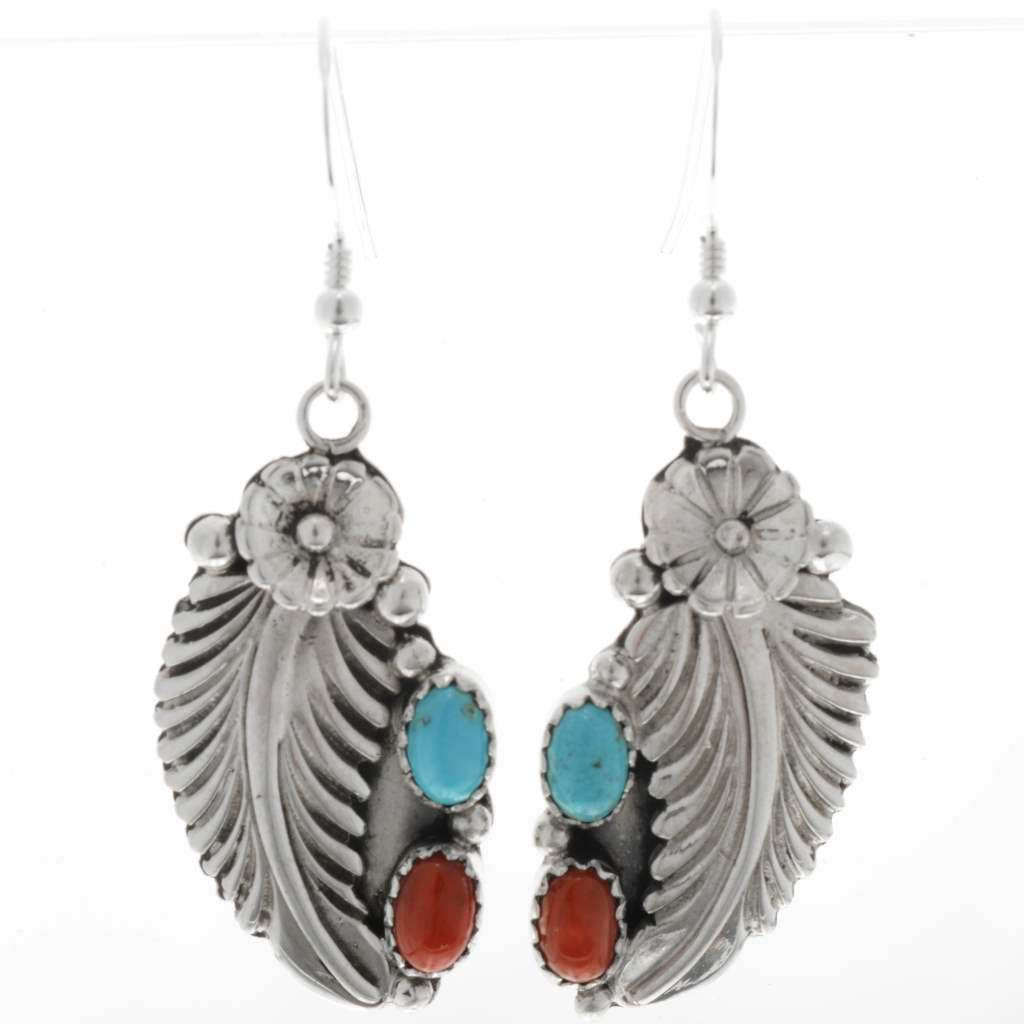 Turquoise Macrame Leaf Earrings (SALE) – Sheek by KAS Boutique