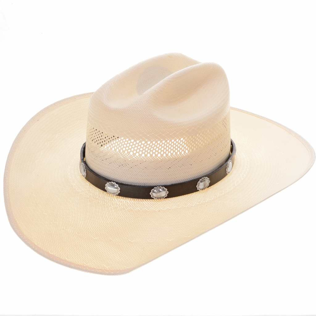 Silver Concho Navajo Hat Band 22098 display picture 1