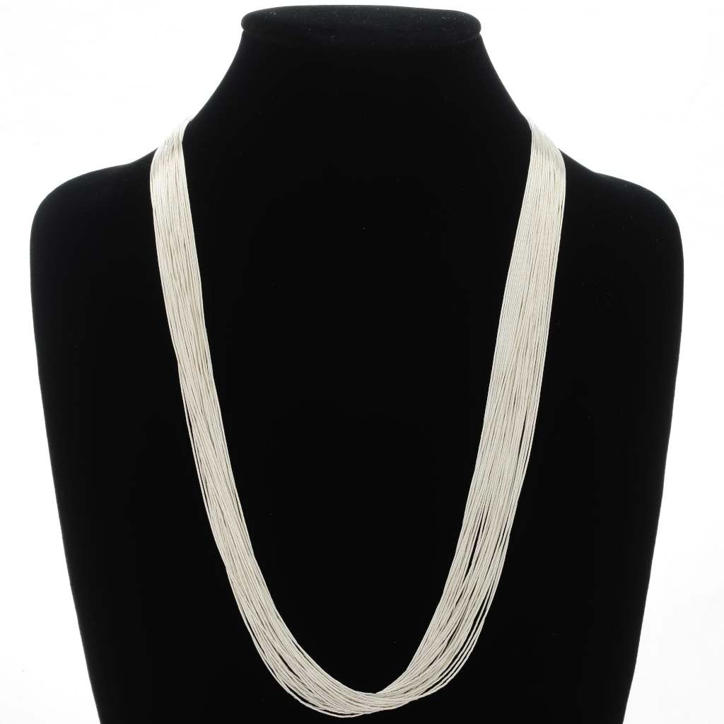 40 Strand Native American Liquid Silver 
