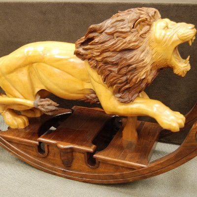 lion rocking horse