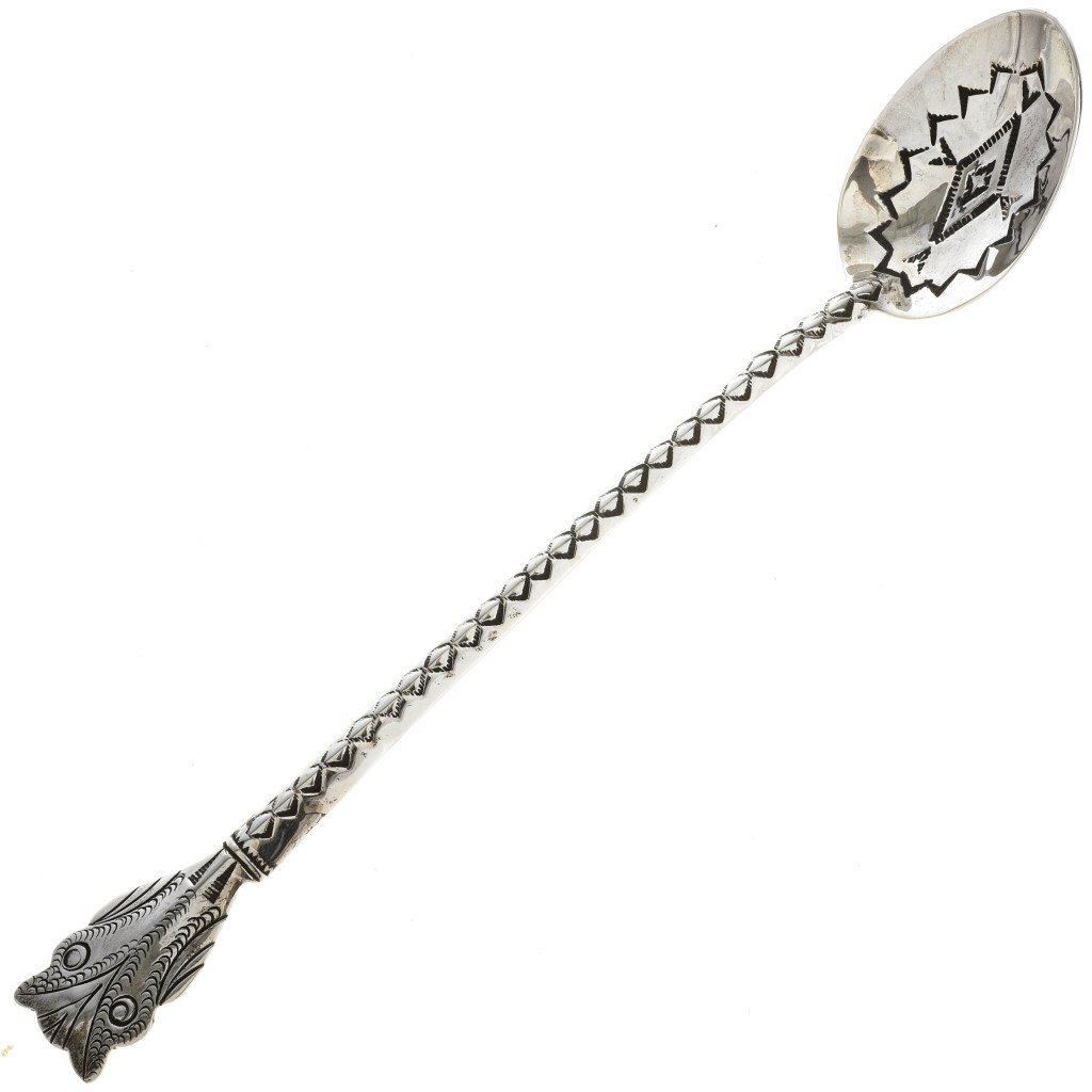 Native American Silver Owl Baby Spoon 29596