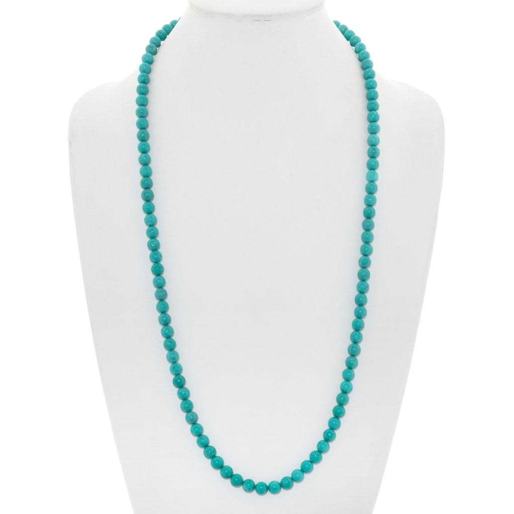 Navajo Blue-Green Turquoise Bead 