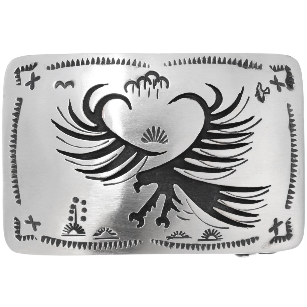 Hopi Eagle Dancer Belt Buckle - Hopi Belt Buckle, Hopi Jewelry