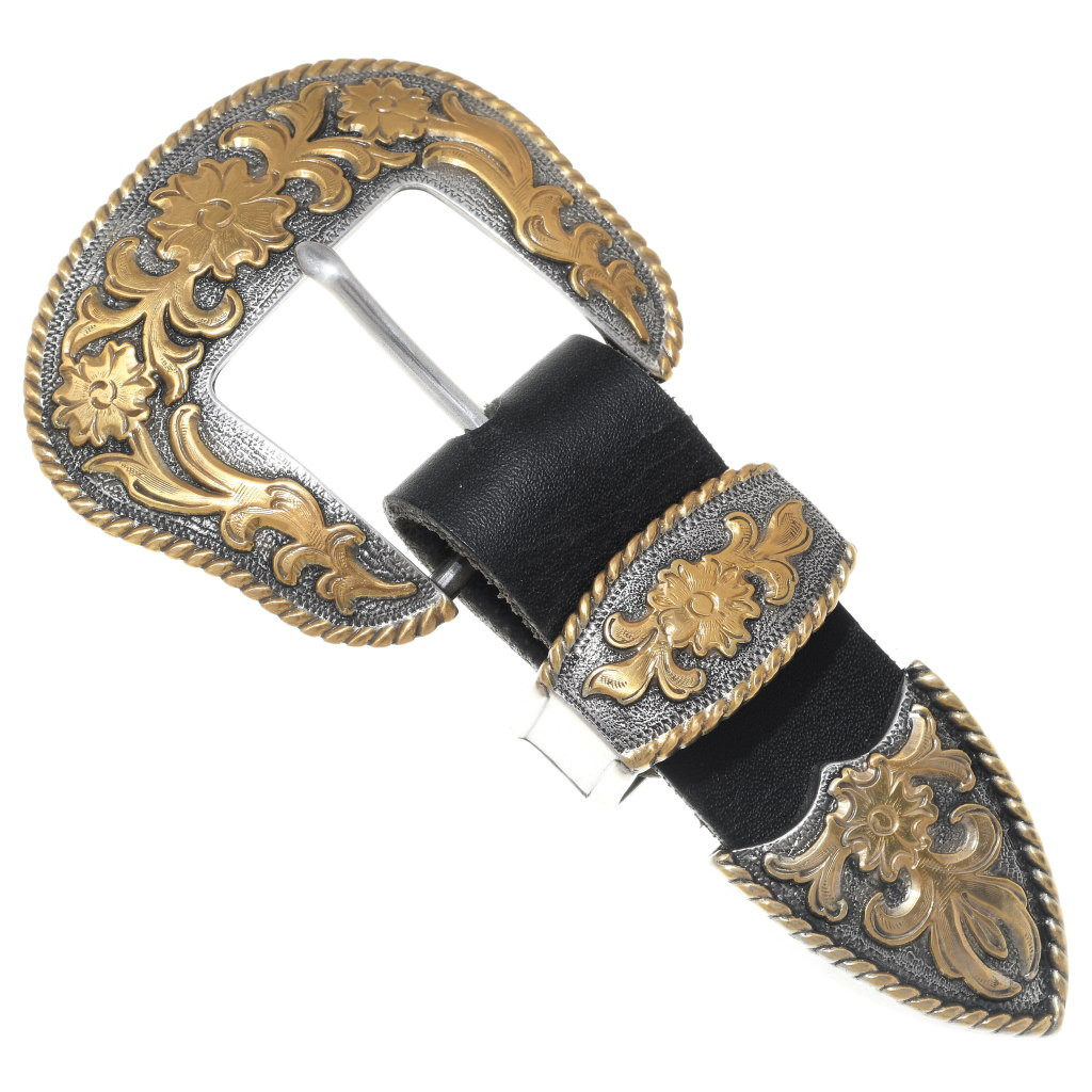 Handsome Large Silver Gold Ranger Belt 