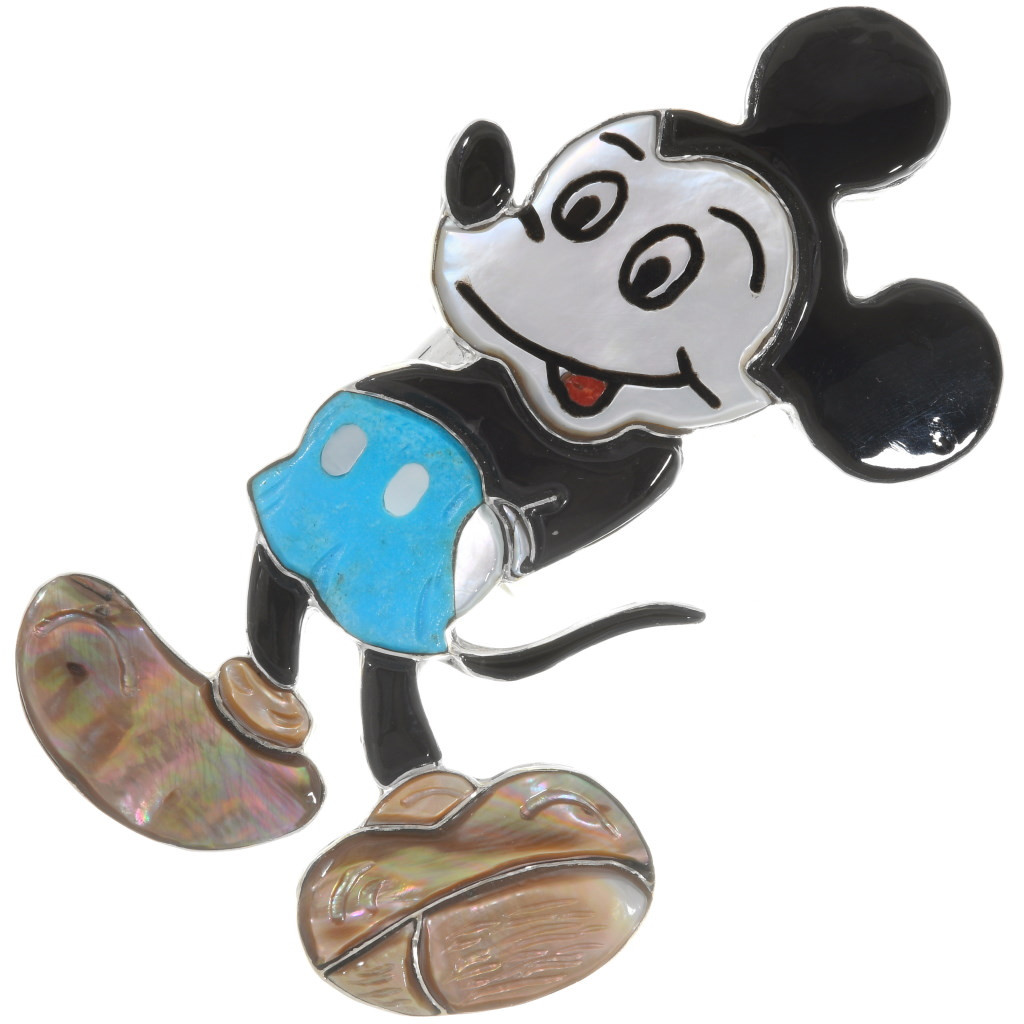 Disney Mickey Mouse Mother-of-Pearl & Crystal Ring 