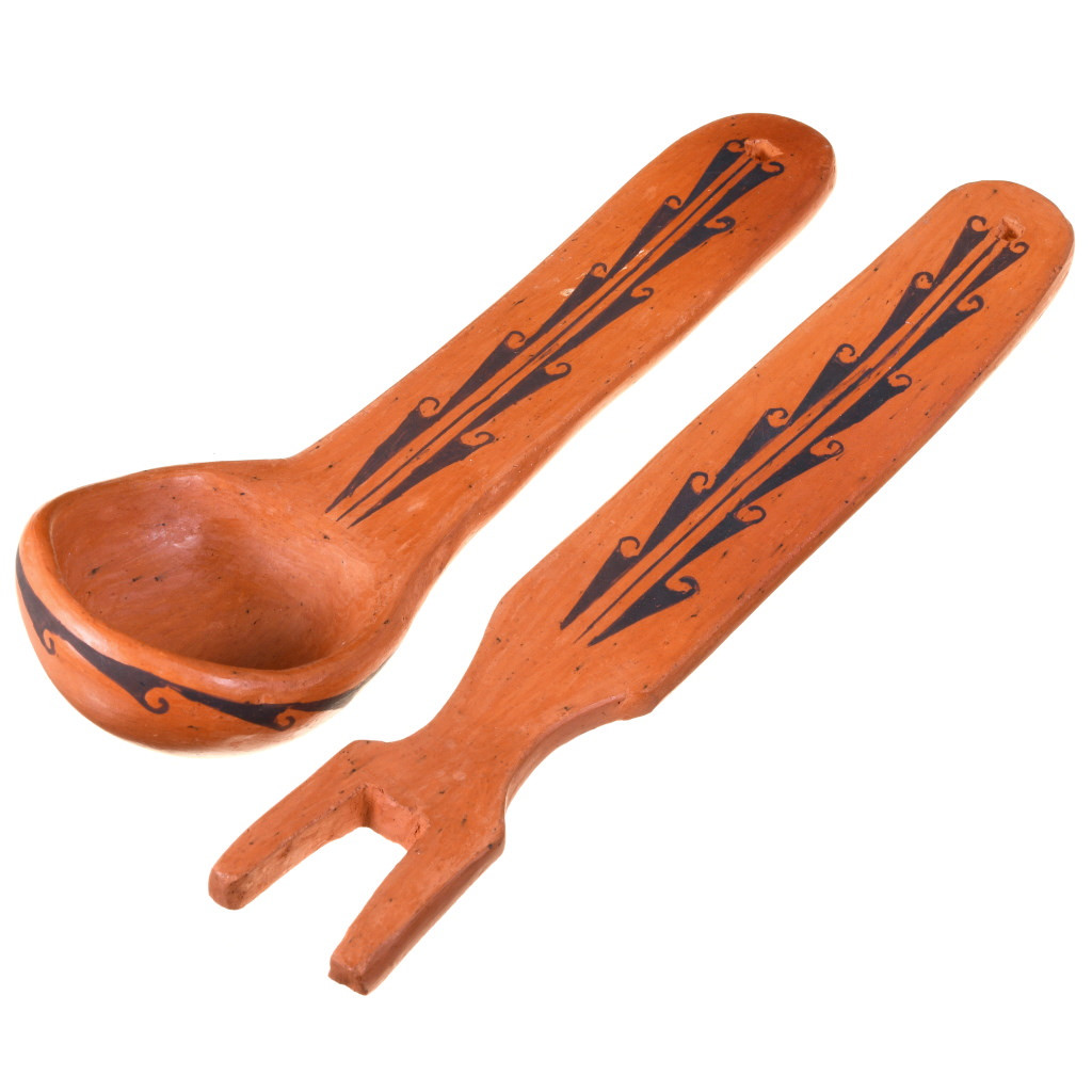 Ceramic Ladle and Serving Spoon Set
