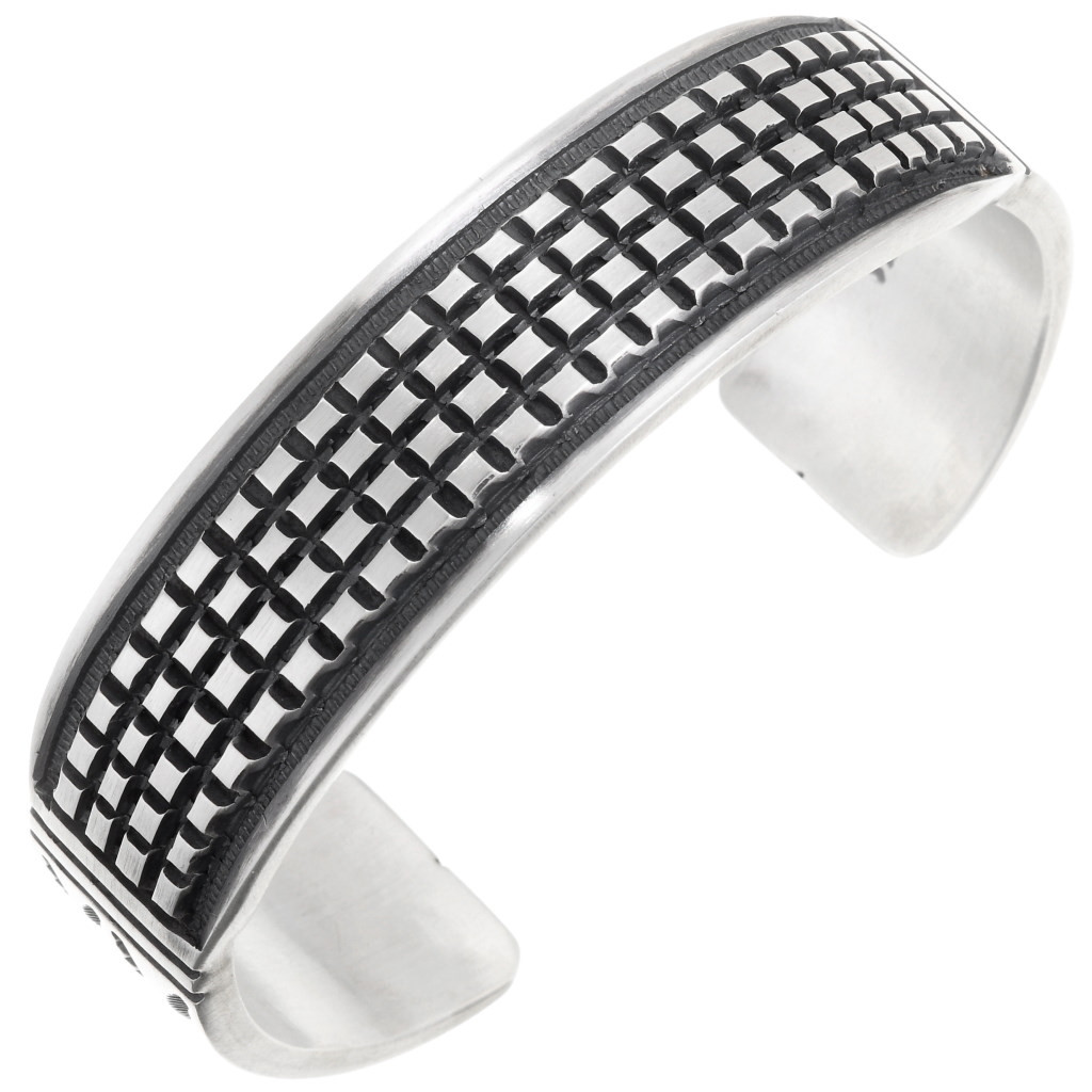 Heavy Gauge Hammered Sterling Silver Cuff