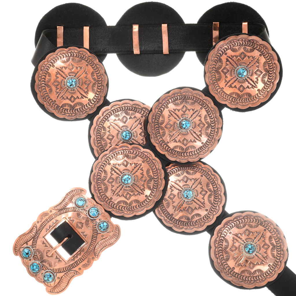 copper concho belt