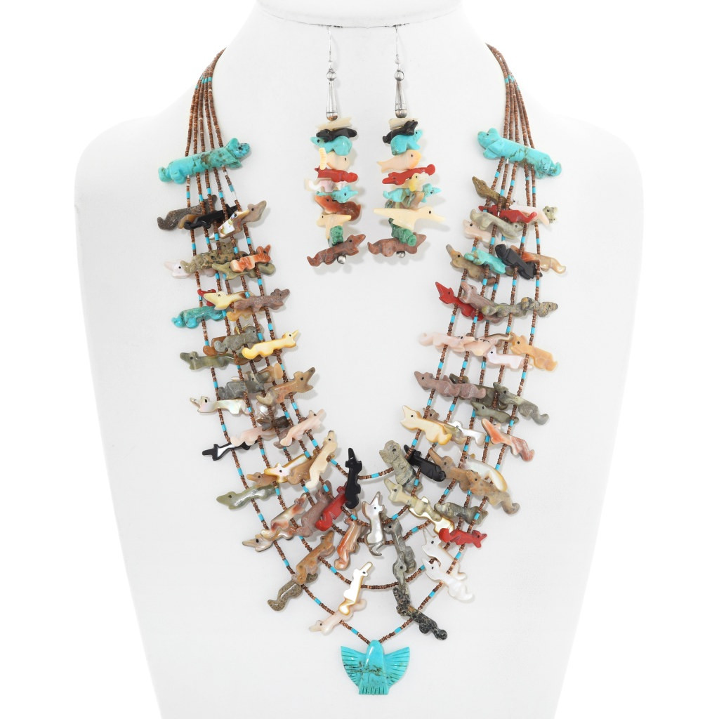 OOAK Genuine Vintage Zuni Fetish Five 