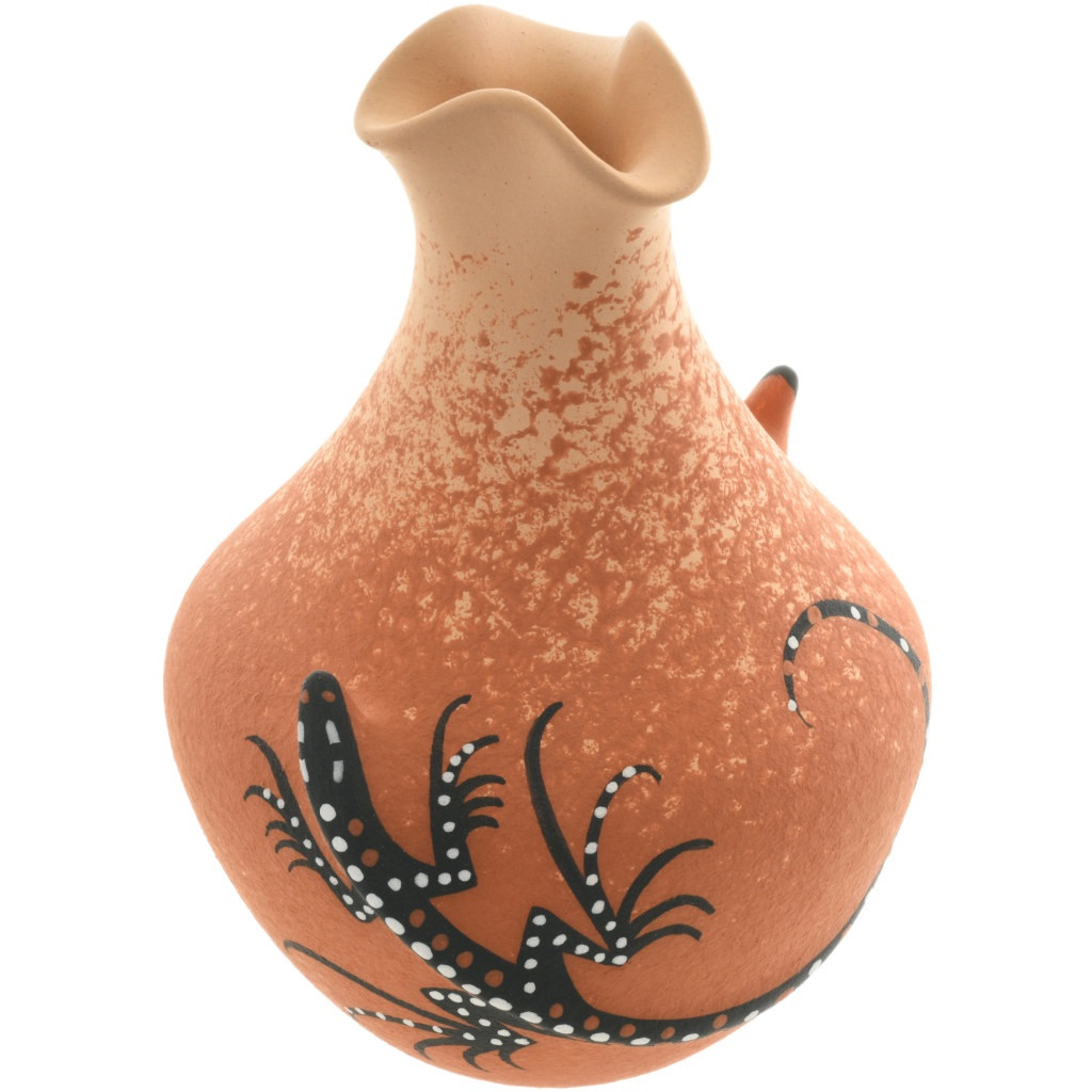 Zuni Lizard 3D Sculpted Pottery by Lorenda Cellicion 0214