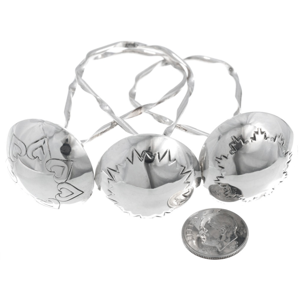 Loop Handle Navajo Sterling Silver Baby Rattle 42984