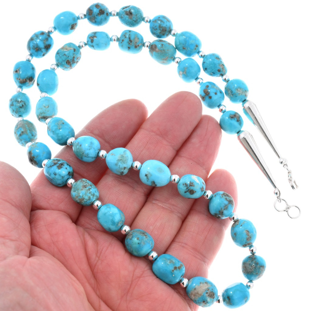 Joan Begay Navajo Handmade Kingman Turquoise Earring main image 0