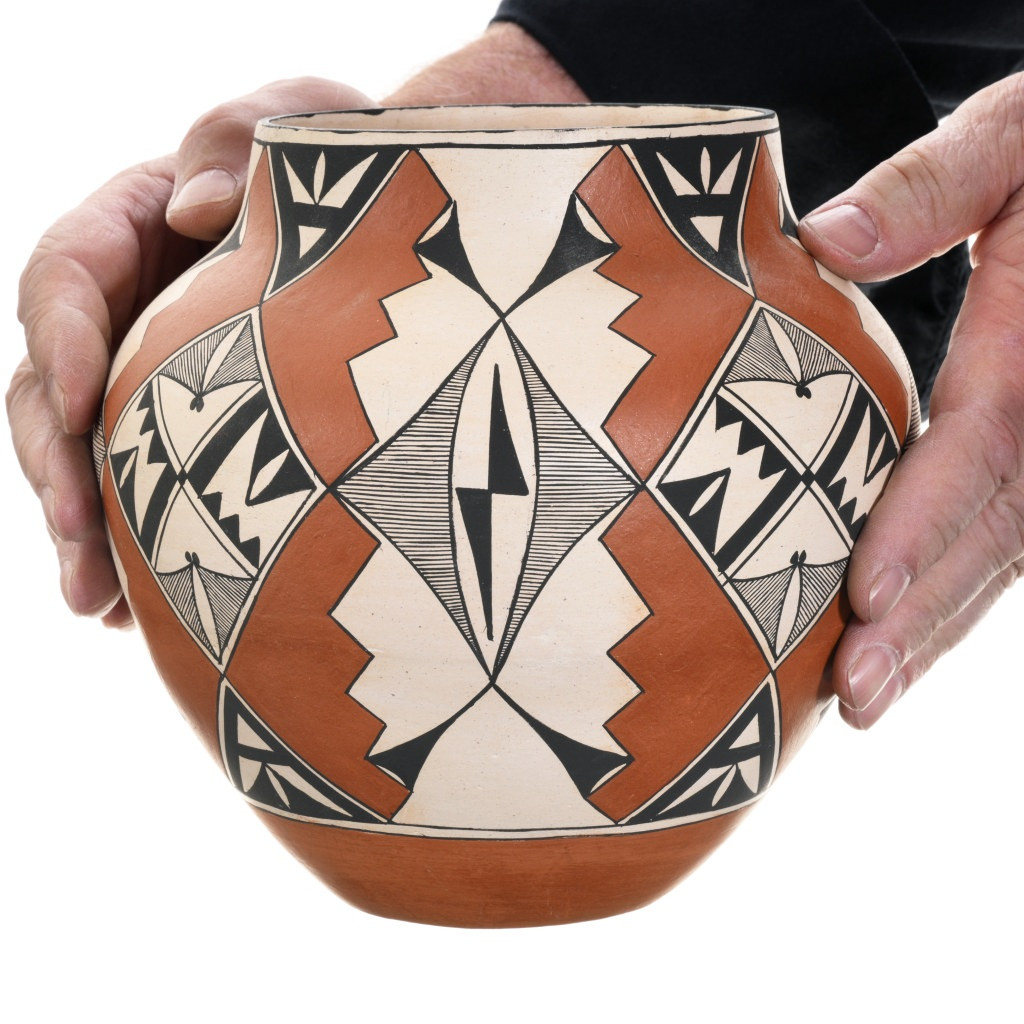 Vintage Acoma Polychrome Pottery by Wendell Kowemy 46659
