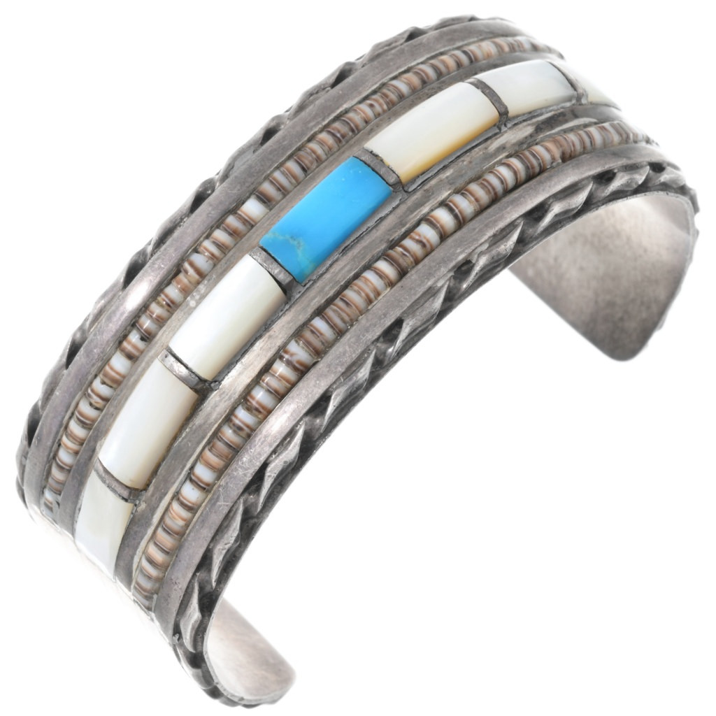 好きに American Native Vintage Inlay Turquoise Pearl Of Mother アクセサリー