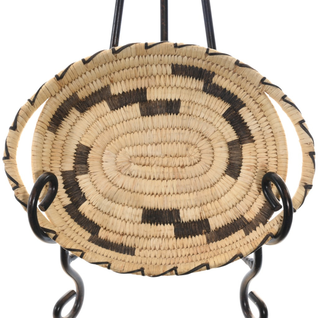 Vintage Traditional Hand Woven Snake Design Papago Tohono O'odham