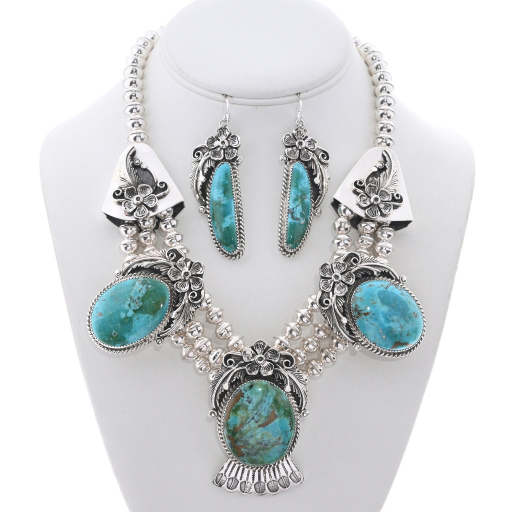 Navajo Genuine Turquoise Sterling Silver Ralph Lauren Inspired
