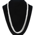 30 Strand Liquid Silver Necklace 32638