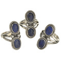 Lapis Gemstone Navajo Pointer Rings  25930