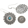 Sleeping Beauty Turquoise Silver French Hooks 15788