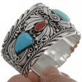 Turquoise Coral Southwest Cuff Bracelet 26353