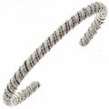Navajo Twist Wire Silver Bracelet 20681