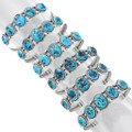 Arizona Turquoise Nugget Sterling Silver Cuff Bracelet 26962
