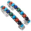 Colorful Native American Silver Bracelets 23228