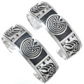 Hand Sawed Sterling Silver Cuff Bracelet 23745