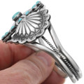 Santa Fe Style Concho Navajo Made Turquoise Bracelet 24750