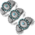 Navajo Turquoise Sterling Silver Ladies Bracelet 24750