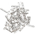 Silver Findings 50 pair of Silver 3 strand Necklace Spacers 1mm 0088