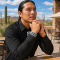 Southwest Native American Turquoise Bracelet 17622