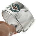 Turquoise Coral Chip Inlay Bracelet 13149