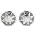 Navajo Silver Concho Post Earrings 20760