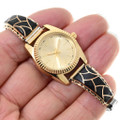 Zuni Inlay Black Gold Watch 24467