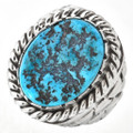 Natural Kingman Turquoise Mens Ring 29598