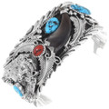 Turquoise Bear Claw Mens Bracelet 28370