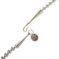 Native American Silver Bead Necklace 29612