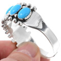 Navajo Blue Turquoise Row Cuff Bracelet 25927
