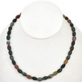 6mm by 9mm Ocean Agate Beads 16 inch Strand 0053