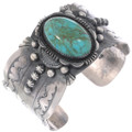 Southwest Turquoise Sterling Silver Navajo Bracelet 20132
