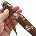 Navajo Turquoise Sterling Hatband 22101
