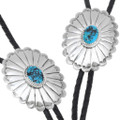 Navajo Made Natural Arizona Turquoise Bolo Tie 24556