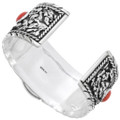 Authentic Navajo Handmade Sterling Silver Cuff Turquoise Watch 24479