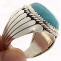 Mens Turquoise Sterling Ring 23398