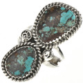 Navajo Turquoise Silver Ladies Ring 28516