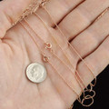 Rose Gold  Beaded Choker Chain Necklace