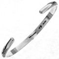 Hammered Silver Southwest Bracelet 15897