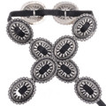 Hammered Silver Navajo Concho Belt 23028