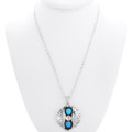 Kingman Turquoise Pendant Navajo Made 26927